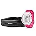 Garmin Forerunner 25 Bundle with Heart Rate Monitor, Small - White and Pink