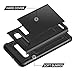 SAMONPOW Case for Galaxy S10 Plus Case Hybrid Galaxy S10 Plus Wallet Case Dual Layer Protective Shell Hard PC Soft TPU Bumper Credit Cards Slot Cover for 2019 Samsung Galaxy S10 Plus 6.4 inch Black