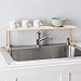Home Basics SS01003 30 Inch Over Sink Shelf Wood