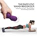 Mini Wand Massager,Fovel Wireless Cordless Portable Small Size Handheld Powerful Massage for Back Neck Shoulder Silent Waterproof USB Chargeable,Purple ...
