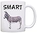 Smart Ass Smartass Donkey Sarcasm Gag Gift 11oz Ceramic Coffee Mug White