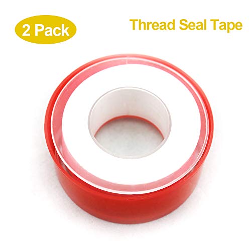 Teflon Tape, Thread Seal Tapes, PTFE Thread Seal Tape for Plumbers Sealant Tape for Leak Water Pipe Thread 3/4 inch x 790inch (2 Pack/White)