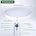 Airand 40W LED Ceiling Light with Remote, 19.3'' Round 3600lm Dimmable Flush Mount Ceiling Light Fixture for Bedroom,Living Room,Kitchen,Dining Room, Rattan Ceiling Lamp,Timer,3 Light Color Changeable
