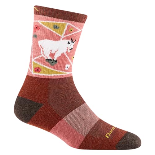 Darn Tough Damen Critter Club Micro Crew leichte mit Kissensocke (Stil 5001), Canyon, Medium