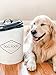 Amici Pet, , Buster All Natural Dog Food Large Metal Storage Bin, White