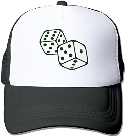 Jia De Ba Funny Cubes F1 Dice Hat,Game Hat,Gambling Hat Adult Trucker Cap Baseball Dad Mesh Hat Black