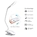 zerproc 15 LED Book Light, 3 Level Brightness Chip On Read Lights, Rechargeable & Portable Eye-Care Desk Lamp, Dimmable Sensor Switch Glare-Free Light for Bookworms, Study, Travel and Indoor Use