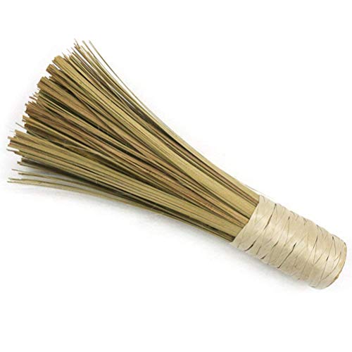Easyflower Novel and Unique Bamboo Wok Cleaning Whisk Brush Long Handle Cleaning Whisk Pot Brush