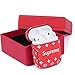 fits Well it in Apple Airpod 1&2 Case,Elegant Airpods Leather Case, Shockproof Airpods case Cover,with Carabiner and Wrist Strap, (Red)