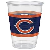 Chicago Bears Plastic Cups - 16 oz. | Blue/Orange