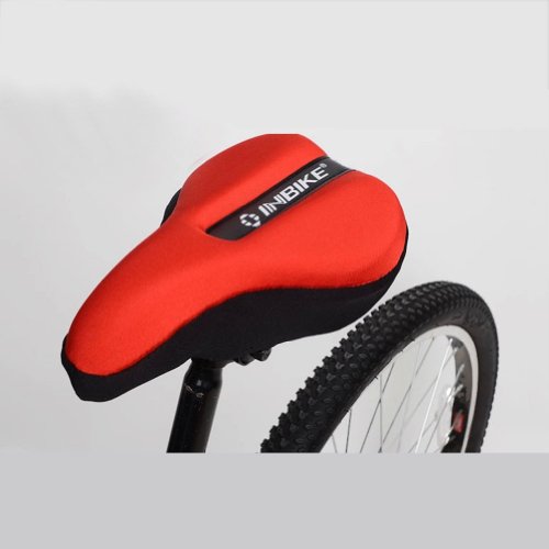 Fahrrad-Fahrrad-Schaum-Komfort-Sitzkissen für die Sattel-Sitzabdeckung (rot)