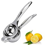 Flytt Lemon Squeezer Press,Manual Lime Squeezer,Citrus Juicer with Heavy Duty Design,Dishwasher Safe (Sliver)
