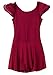 DANSHOW Girls’ Ballet Dance Leotards with Flutter Sleeve Petal Skirt and Bowknot Back