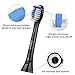 Cellena Replacement Toothbrush Heads Compatible with Sonicare ProtectiveClean 5100 Gum Health, fits DiamondClean HealthyWhite FlexCare 2 Series 3 Series EasyClean Brush Handles, 6 Pack Black