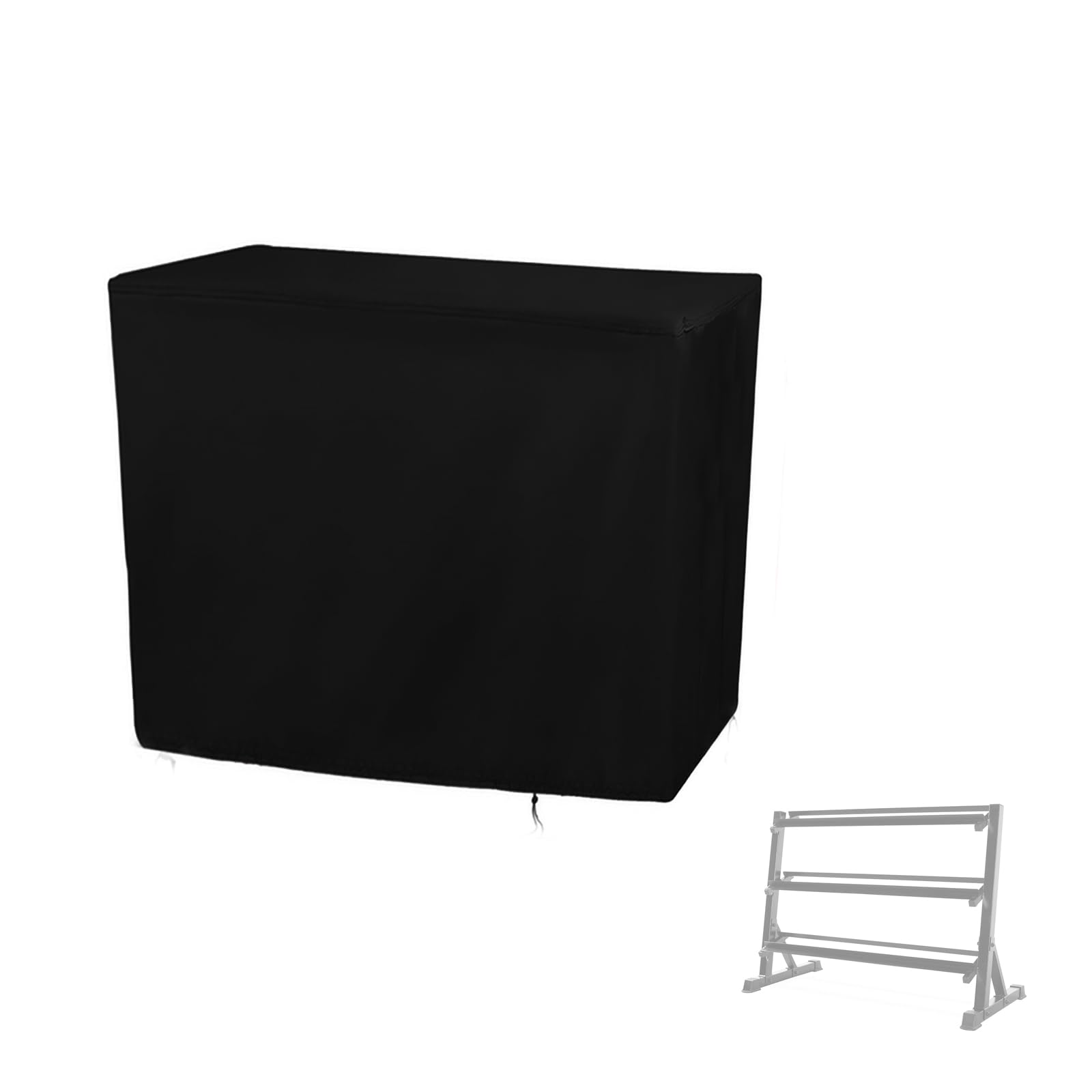Photo 1 of Aidetech Dumbbell Rack Cover for CAP Barbell Dumbbell Rack, Dustproof Weight Rack Cover Home Gym, Covers for Weight Stand Kettlebells Organizer-26"D x 52"W x 37"H