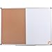 XBoard 48 x 36 Inch Magnetic Dry Erase & Cork Board Combination, Home Office Decor Combination Board with Aluminum Frame