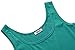 Herou Women Summer Beach Cotton Casual Tank Dress(Turquoise,Small)