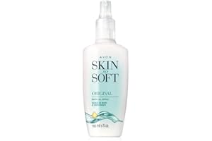 Avon Skin So Soft Original Bath Oil Spray with Pump – Moisturizing Spray Bath Oil with Jojoba Oil, Fast-Absorbing, Fresh Herbal Scent for Soft, Smooth Skin