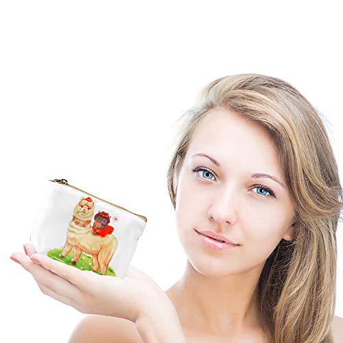 Women and Girls Cute Fashion Coin Purse Wallet Bag Change Pouch Key Holder (Alpaca and Cat)
