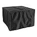 Gas Outdoor Fire Pit Table with Hammered-Antique-Bronze Finish and Fire Pit Cover Included
