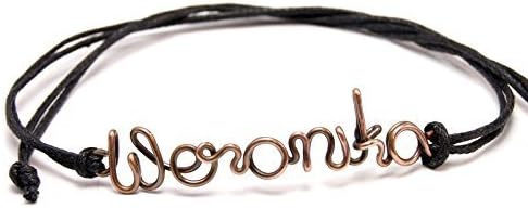 Wire name personalized bracelet, friendship, name,