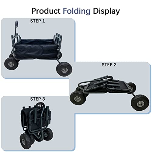 GDLF Fishing Cart Beach Carts Heavy Duty Foldable Collapsible Wagon