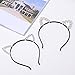 Tfoddy 5Pcs Diamond Cat Ear Hair Headbands for Girls, Young Ladies.