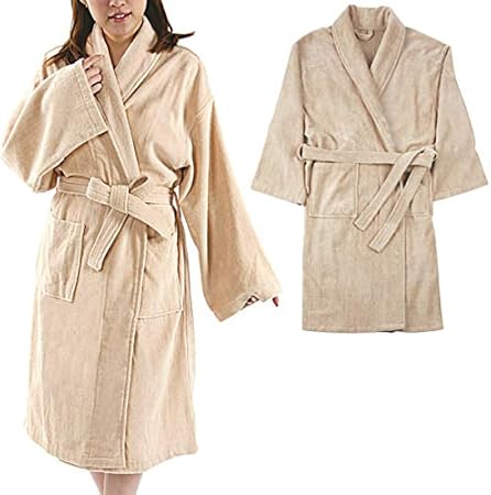 Amazon Co Jp タオル生地 バスローブ サンド ナイトガウン エステ用ガウン サロン用ガウン ルームウェア 部屋着 ボディタオル ガウン バスローブ レディース お風呂上がり 軽量 ビューティー