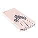 uCOLOR Palm Tree Case Compatible with iPhone 6S/6/8/7 SE 2nd/SE 3 Released Transparent Clear Case Hybrid TPU Bumper + Hard Back Cover (4.7 inch) (Palm Tree)