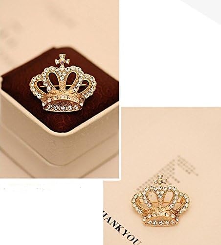 Rhinestone Crystal Luxury Imperial Crown Brooches Pin