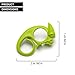 PELEG DESIGN Zesty Chameleon-Shaped 2-in-1 Citrus Zester and Peeler for Decorating Cocktails Cooking and Peeling Fruit, Green