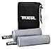 Microfiber Travel Towel w/FREE Sports Hand Towel - Compact, Lightweight, Quick Drying with Hang Loop and Mesh Bag. Pack Smart with TruTowl XL, for Yoga, Beach, Swimming and Gym!