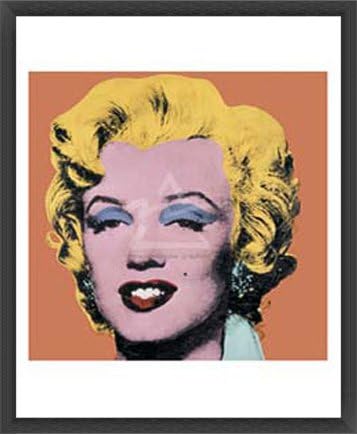Amazon Co Jp ポスター アンディ ウォーホル マリリンモンロー 1964 Orange 額装品 ウッドベーシックフレーム ブラック ホーム キッチン