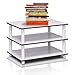 Furinno JUST Coffee Table, 3-Tier Modern Coffee Table with Open Shelf, Toolless Assembly Side Table, for Living Room, Bedroom, Home Office, White