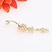 WILLTOO Crystal Ring Body Dangle Ball Barbell Bar Belly Button Navel Ring (Gold) …