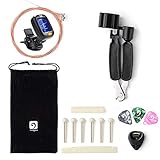 Vangoa Acoustic Guitar Tool Kit for Beginner, Pick, Picks Holder, Tuner, Bridge Pins, Strings and Guitar String Winder