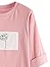MakeMeChic Women's Daisy Print High Low Casual Short Sleeve T-shirt Pink One Size
