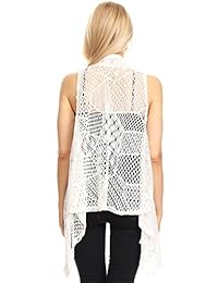 Chal de crochet sin mangas para dama