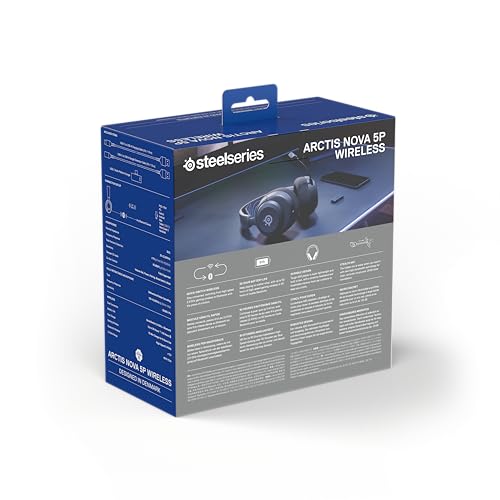 Steelseries Arctis Nova 5P Wireless - Ps5 Gaming Headset - 100+ Audio Presets Via App - Neodymium Magnetic Drivers - 60H Battery - 2.4Ghz/Bt - Clearcast Gen2.X Mic - Supports Ps4, Pc, Mobile - View 15