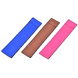 COSMOS ® Pack of 3 pcs Assorted Color Soft Synthetic Ultra Fiber Pen Slip Sleeve/Case/Holder
