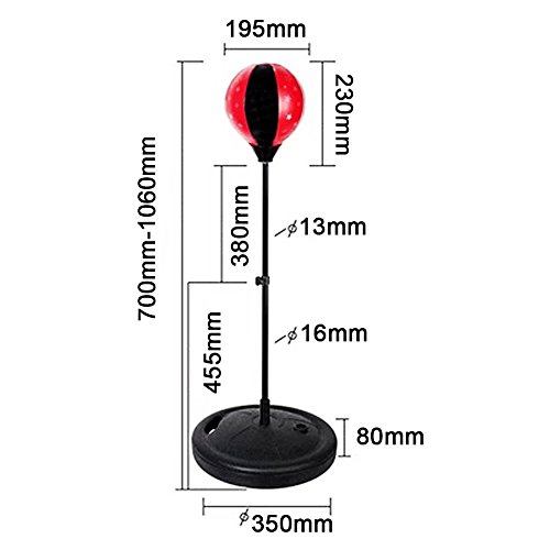 image for Eforoutdoor Punching bag with Boxing Gloves Speed Ball Adjustable Boxi