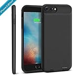 iPhone 7 Plus / 8 Plus Battery Case, XchuangX 4000mAh Rechargeable Protective Charging Case Slim for Apple iPhone 7/8 Plus (5.5 inch), Support All Types Headphones, Answer Call, Sync-Through-Black