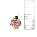 Spinningdaisy Crystal Cherry on the Top Cupcake Earrings (Pink)