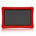 Turpro Kids' Tough Silicone Anti-slip Shockproof Defender Armor Cover Case for Chromo Inc 7 inch, Alldaymall A88X, Dragon Touch Y88X Plus/Y88X, VURU A33, NPOLE 7 Inch Tablet, iRulu 7 inch Tablet (Red)