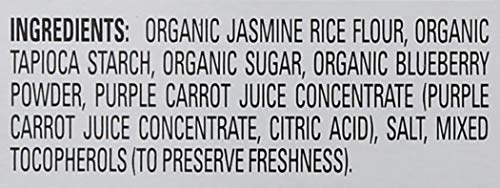 HAPPY BABY ORGANICS BABY SNACKS, GENTLE TEETHING WAFERS, GLUTEN FREE & VEGAN, BLUEBERRY & PURPLE CARROT, 12 COUNT (PACK OF 6)