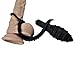 Anal Plug, Sexbaby 10 Speed Prostate Massager, Vibrating Waterproof Sex Toys for Man with 2 Erection Enhancing Cock Ring