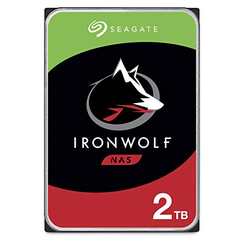 Seagate IronWolf 2TB NAS Internal Hard Drive HDD - 3.5 Inch SATA 6Gb/s 5900 RPM 64MB Cache for RAID Network Attached Storage - Frustration Free Packaging (ST2000VN004)