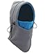 Nanji SWEET-412 Balaclava Fleece Hood, Heavyweight Cold Weather Winter Motorcycle, Windproof Ski Mask and Snowboard Gear, Gray/Blue