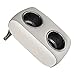Wise 3059-1882 Pontoon Double Drink Holder with Stainless Steel Cup Holders, Marble / Brite White