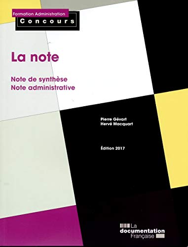 La note : Note de synthèse, note administrative by 